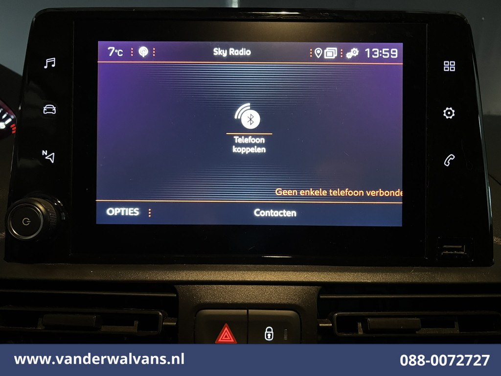 Peugeot Partner 1.5 BlueHDI 131pk Automaat L1H1 Euro6 Airco | Navigatie | Trekhaak | Apple Carplay | Cruisecontrol Android Auto, Stoelverwarming, Parkeersensoren, 20