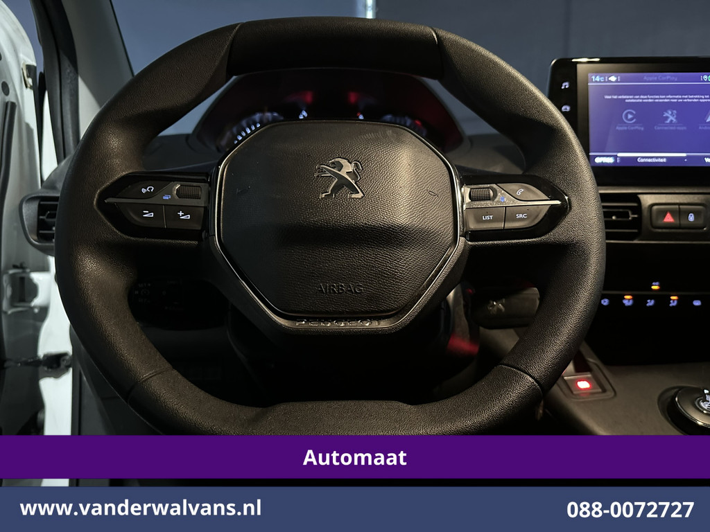 Peugeot Partner 1.5 BlueHDI 131pk Automaat L2H1 Euro6 Airco | 3-Zits | Camera | Apple Carplay | Cruisecontrol Android Auto, Parkeersensoren, Bijrijdersbank 16