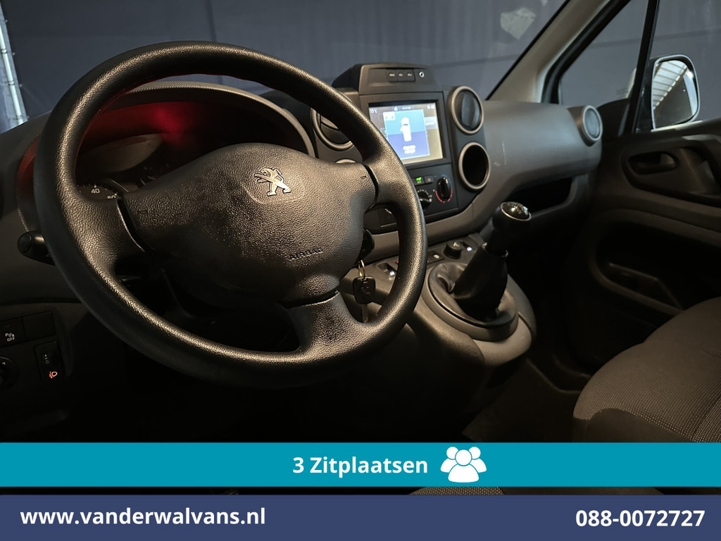 Peugeot Partner 1.6 BlueHDi L1H1 Euro6 Airco | 3-Zits | Navigatie | Apple Carplay | Cruisecontrol Parkeersensoren, zijdeur, bijrijdersbank 11