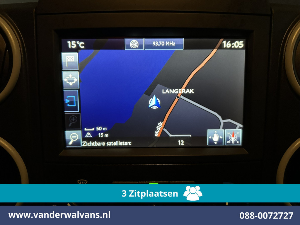 Peugeot Partner 1.6 BlueHDi L1H1 Euro6 Airco | 3-Zits | Navigatie | Apple Carplay | Cruisecontrol Parkeersensoren, zijdeur, bijrijdersbank 15