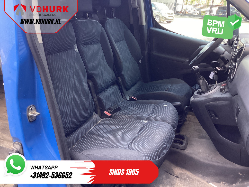 Peugeot Partner 1.6 HDI 90 pk EXPORT ONLY NL Auto/ 3 Pers./ Airco/ Trekhaak 10