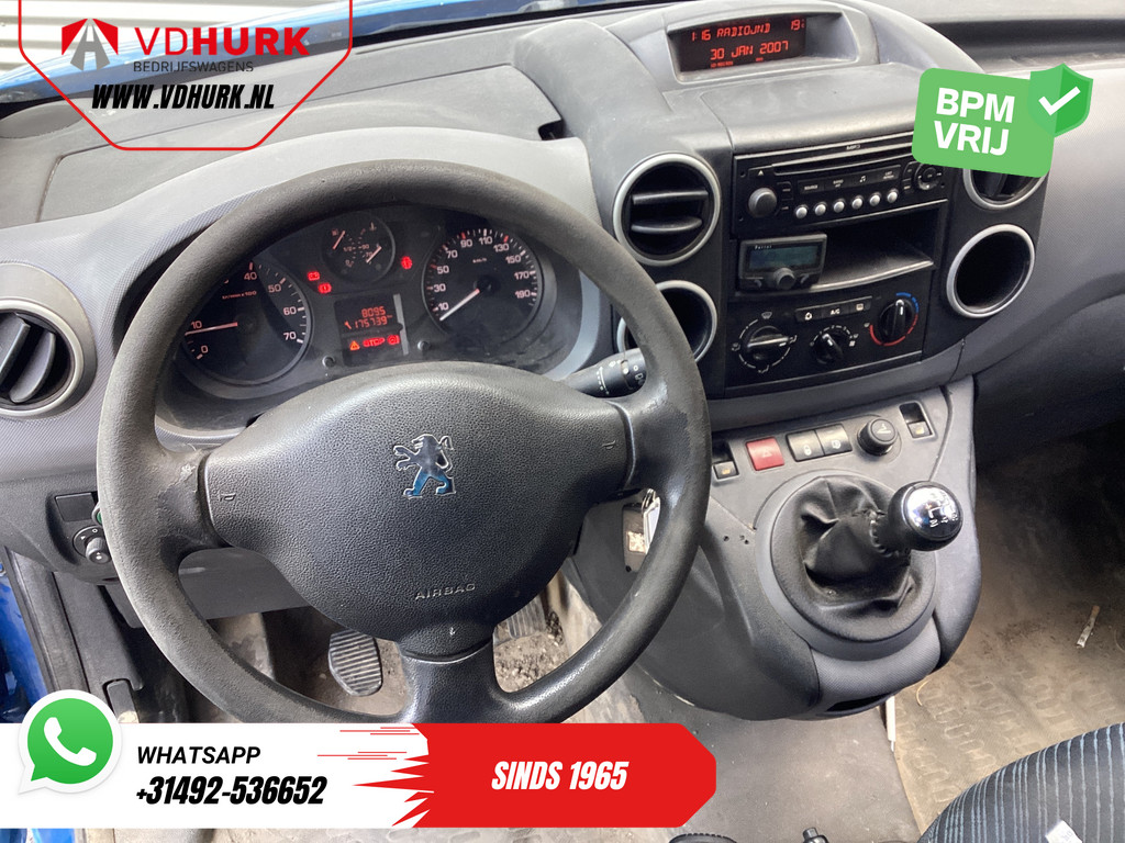 Peugeot Partner 1.6 HDI 90 pk EXPORT ONLY NL Auto/ 3 Pers./ Airco/ Trekhaak 11