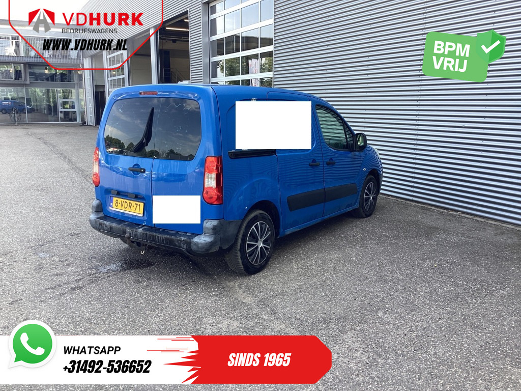 Peugeot Partner 1.6 HDI 90 pk EXPORT ONLY NL Auto/ 3 Pers./ Airco/ Trekhaak 9