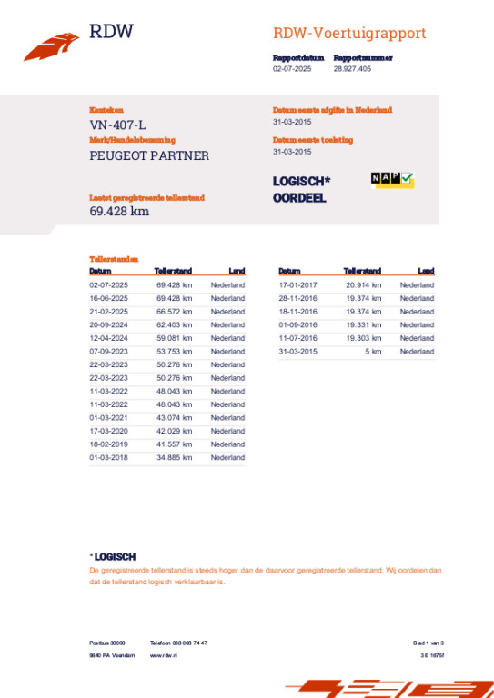 Peugeot Partner 120 1.6 HDI L1 XR Profit + NAP! Airco! Schuifdeur! Nette Staat! 16