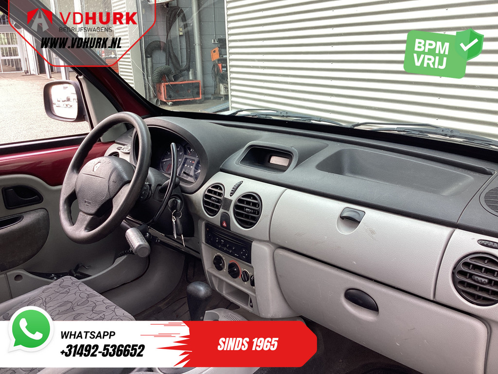Renault Kangoo Express 1.6 95 pk Aut. LPG EXPORT ONLY Handgas-rem/ 2xSchuifdeur/ Rijdt Goed/ Airco 10