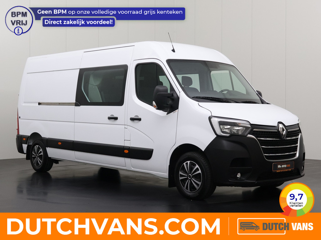 Renault Master 2.3DCi 150PK L3H2 Dubbele Cabine 6-Persoons | Multimedia | Camera | Airco | Cruise | Betimmering