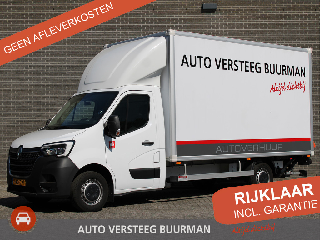 Renault Master Bakwagen + laadklep T35 2.3 dCi 165PK Achteruitrijcamera, Airco, BlueTooth, Cruise control, DHollandia Bakopbouw met laadklep