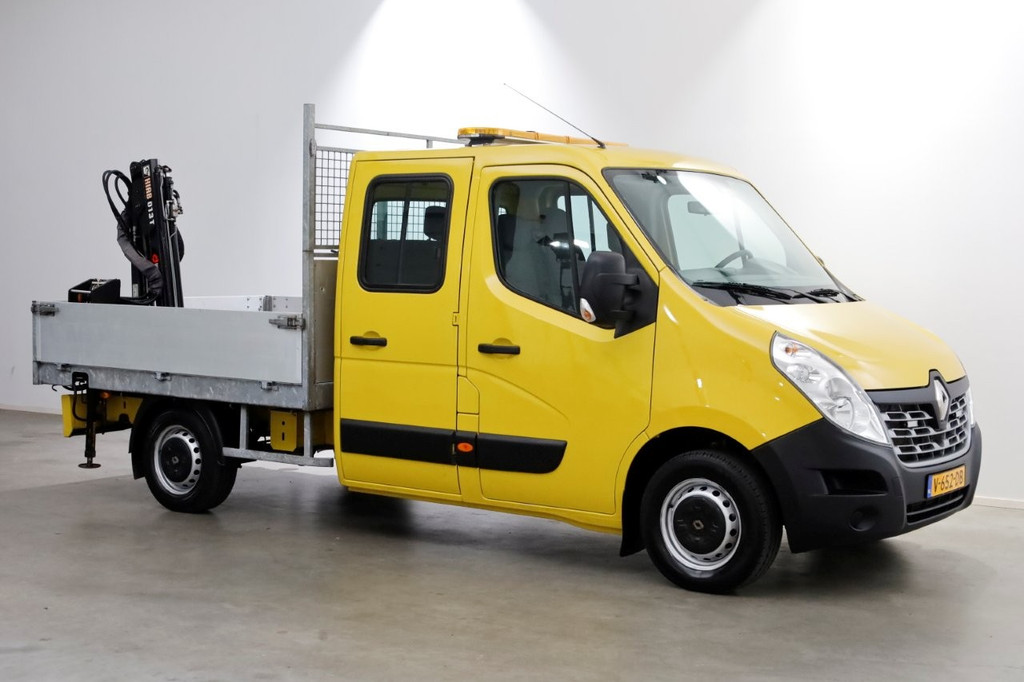 Renault Master T35 2.3 dCi 130pk E6 L2H1 D.C. Open Laadbak + HIAB 013T Kraan 12-2016 13
