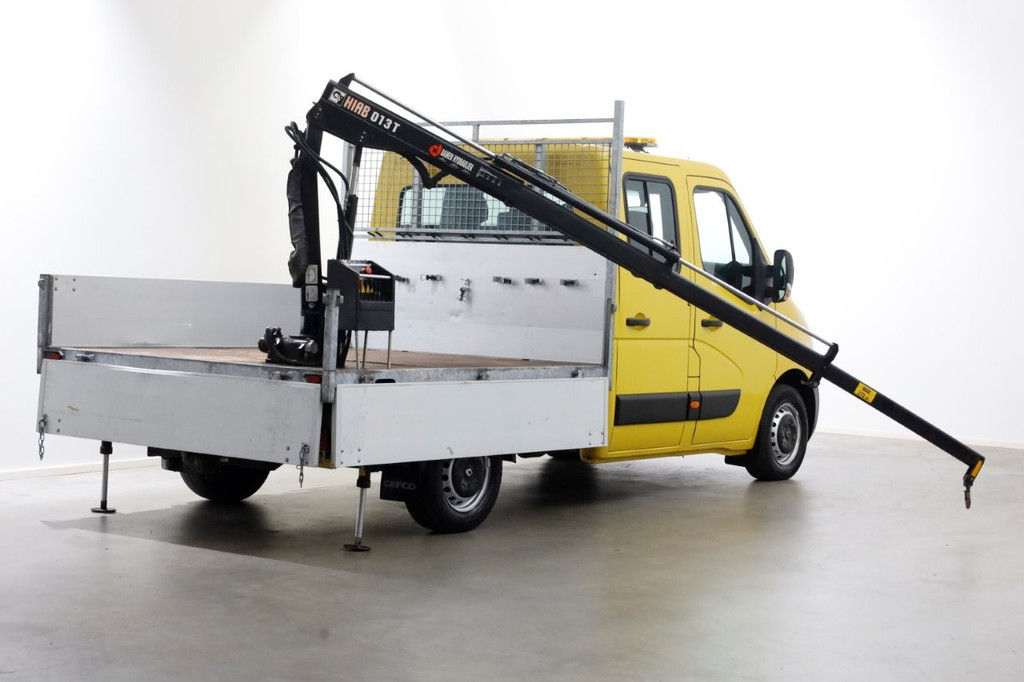 Renault Master T35 2.3 dCi 130pk E6 L2H1 D.C. Open Laadbak + HIAB 013T Kraan 12-2016 16