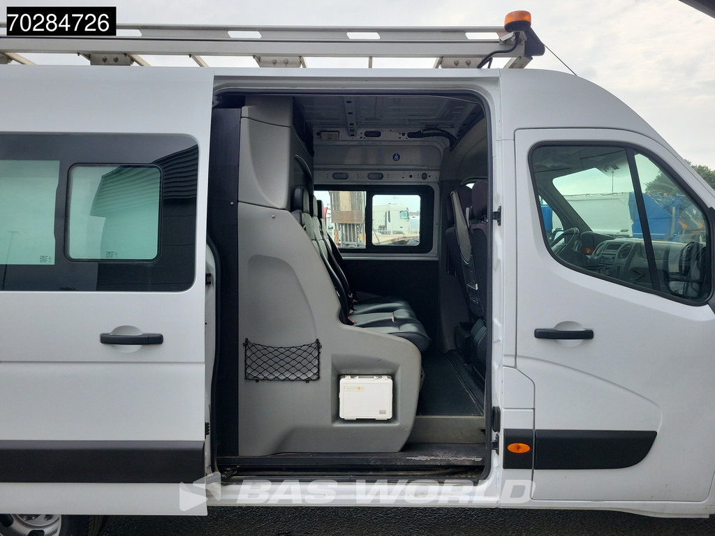 Renault Master 130PK Dubbel Cabine Dubbellucht L3H2 3,5t Trekhaak Airco Cruise Imperiaal Werkplaatsinrichting Euro6 DC Doka Mixto 8m3 Airco Trekhaak Cruise control 12