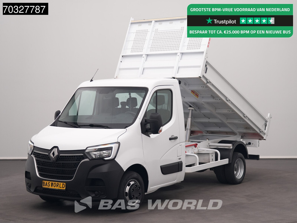 Renault Master 130PK Kipper Dubbellucht 3,5t Trekhaak Airco Cruise Euro6 Tipper Benne Kieper Airco Trekhaak Cruise control