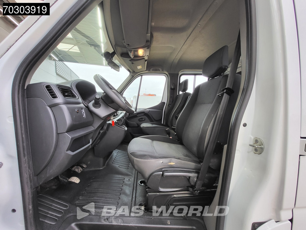 Renault Master 145PK Open Laadbak Dubbel Cabine 3,5t Trekhaak Dubbellucht LED Airco Cruise Standkachel APK 07-2026 Euro6 Pritsche Pickup Open Box Airco Trekhaak Cruise control 8