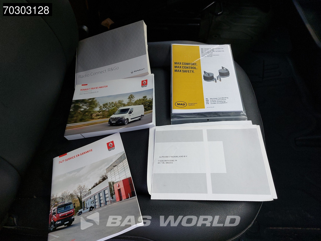 Renault Master 150PK Luchtvering Automaat Bakwagen Lowliner LED Airco Cruise Camera APK 10-2026 Euro6 Meubelwagen Koffer Verkoopwagen Airco Cruise control 19