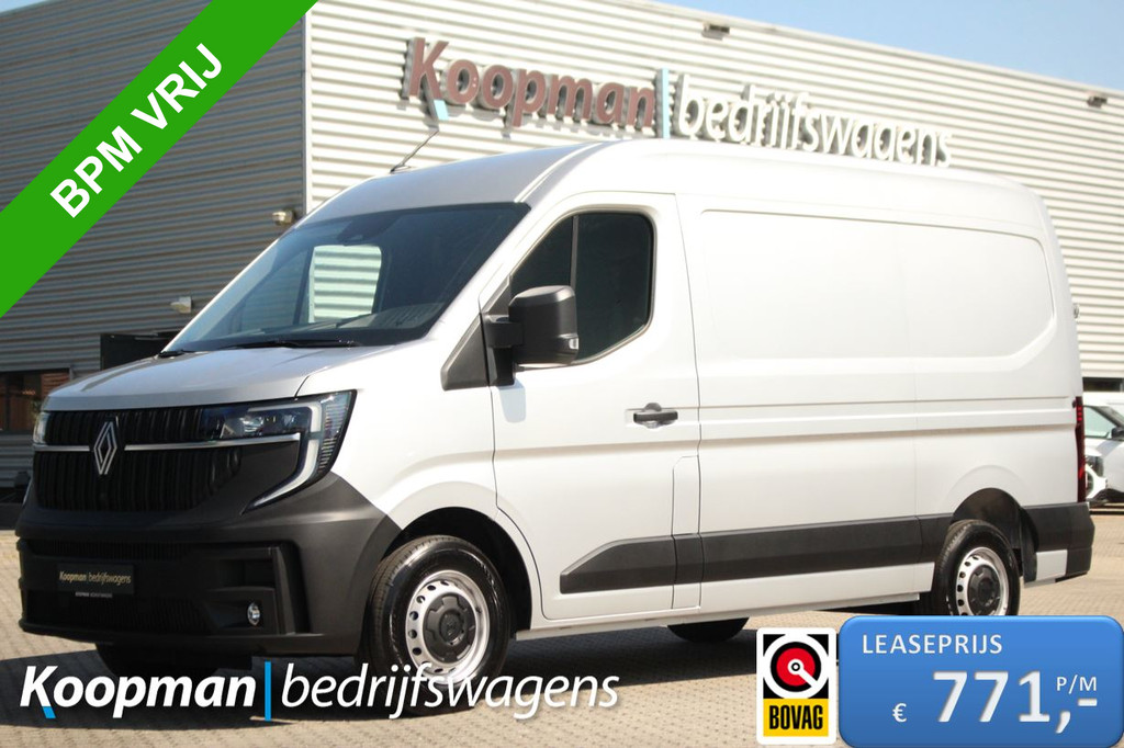 Renault Master E-Tech Long Range Advance | T35 L2H2 | 87kWh | 105kW | V2L/V2G | Camera | Carplay/Android | Lease 771,- p/m