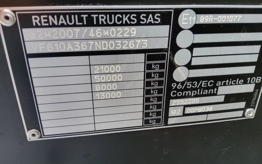 Renault T HIGH 480 SLEEPER 4x2 480 PK ZWART - EURO 6 - 25-BSP-8 - LUCHTGEVEERDE VOORAS 15