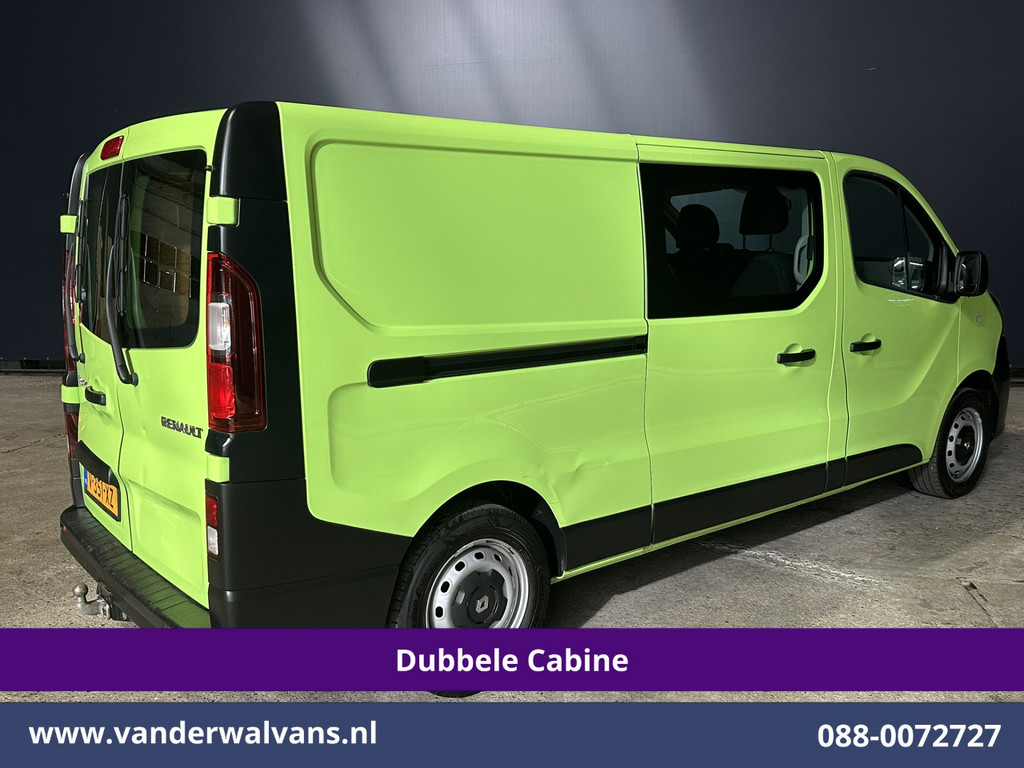 Renault Trafic 1.6 dCi L2H1 Dubbele Cabine Euro6 2x Zijdeur | Airco | 6-zits | Navigatie | Cruiscontrol Trekhaak, Bijrijdersbank, Parkeersensoren 11