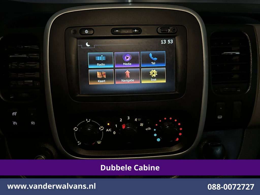 Renault Trafic 1.6 dCi L2H1 Dubbele Cabine Euro6 2x Zijdeur | Airco | 6-zits | Navigatie | Cruiscontrol Trekhaak, Bijrijdersbank, Parkeersensoren 13