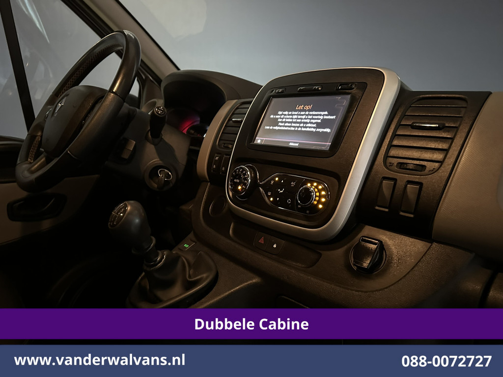 Renault Trafic 1.6 dCi **Marge, GEEN BTW** 126pk L2H1 Dubbele cabine Euro6 Airco | 6-Zits | Navigatie | Camera LM velgen, Cruisecontrol, Trekhaak, Parkeersensoren 14