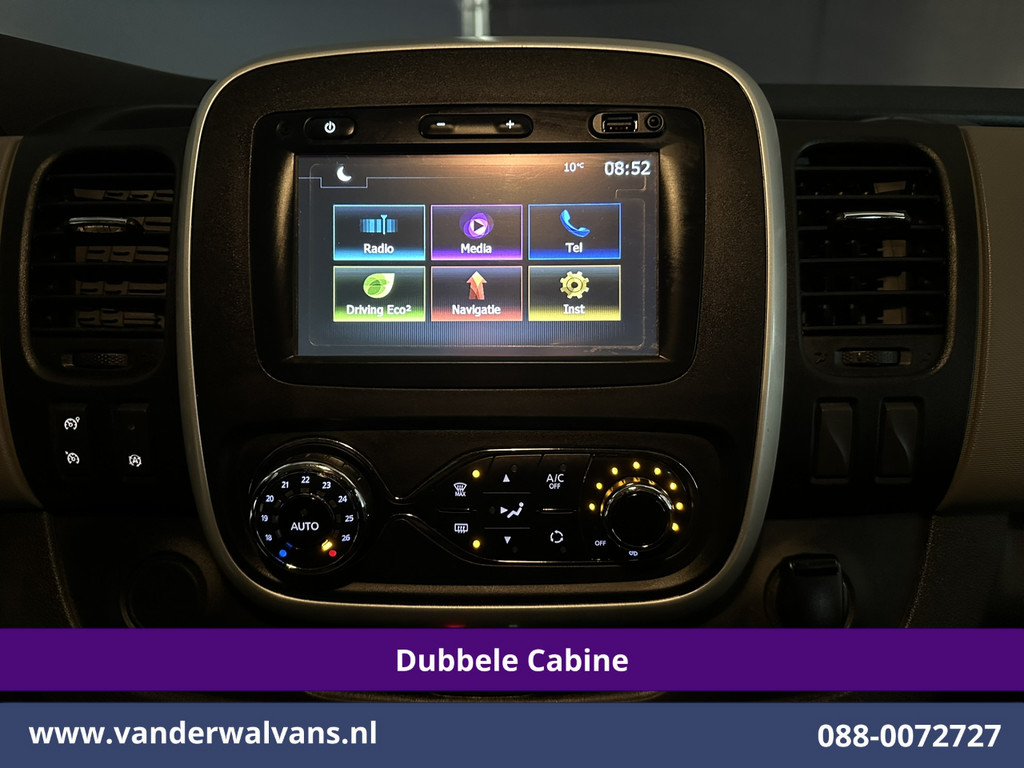 Renault Trafic 1.6 dCi **Marge, GEEN BTW** 126pk L2H1 Dubbele cabine Euro6 Airco | 6-Zits | Navigatie | Camera LM velgen, Cruisecontrol, Trekhaak, Parkeersensoren 17