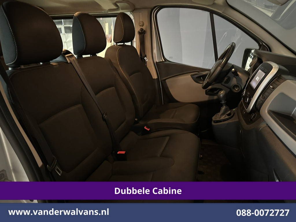 Renault Trafic 1.6 dCi **Marge, GEEN BTW** 126pk L2H1 Dubbele cabine Euro6 Airco | 6-Zits | Navigatie | Camera LM velgen, Cruisecontrol, Trekhaak, Parkeersensoren 8
