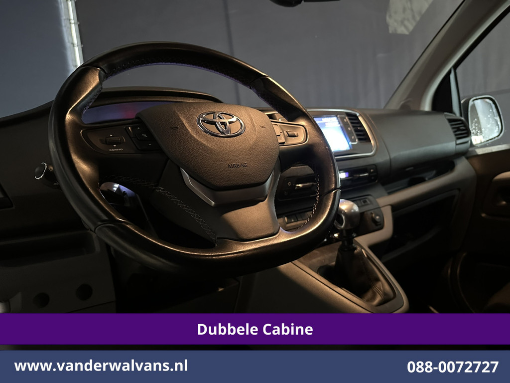Toyota PROACE 2.0D-4D 123pk L3H1 Dubbele cabine Euro6 Airco | 5-Zits | 2x Zijdeur | 2500kg Trekhaak Navigatie, Cruiscontrol, Parkeersensoren 16