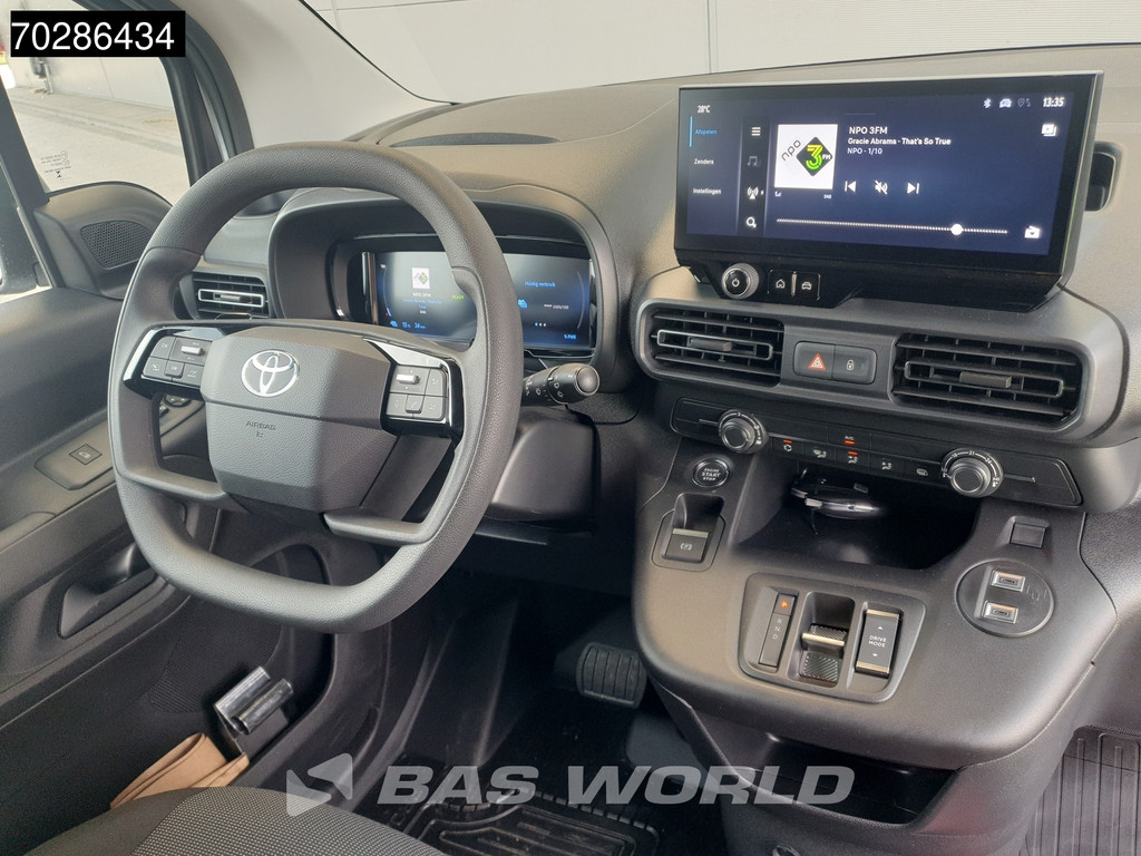 Toyota Proace City Active 136PK Elektrisch 50kWh Long 2x Schuifdeur WLTP 275km LED Airco CarPlay Camera Parkeersensoren 3m3 Airco Cruise control 10