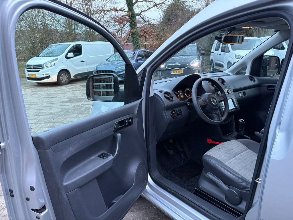 Volkswagen Caddy 1.6 TDI|75PK|NAP|airco|cruise|navi|bluetooth|trekhaak|APK: 31-10-2026|verwarmbare buitenspiegels 10