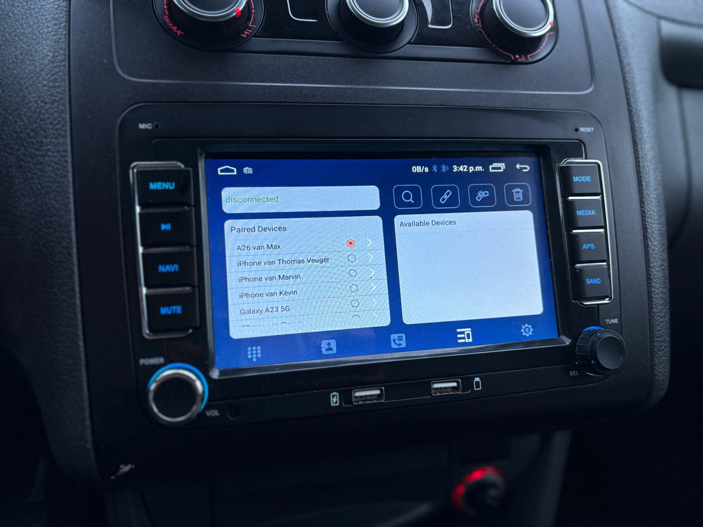 Volkswagen Caddy 1.6 TDI|75PK|NAP|airco|cruise|navi|bluetooth|trekhaak|APK: 31-10-2026|verwarmbare buitenspiegels 15