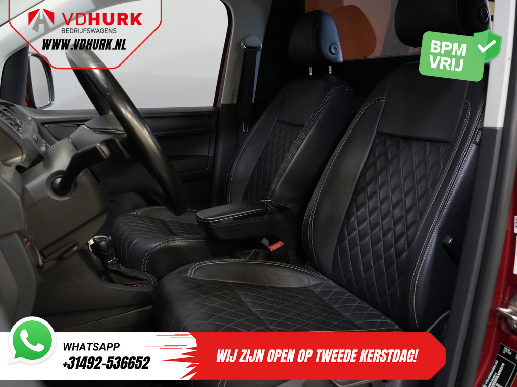 Volkswagen Caddy 2.0 TDI 100 pk C-Edition DSG Aut. BPM VRIJ! Bi-Xenon/ Adapt. Cruise/ Leder/ Climate/ Carplay/ Stoelverw./ Roofrails/ Sidesteps/ Trekhaak 12