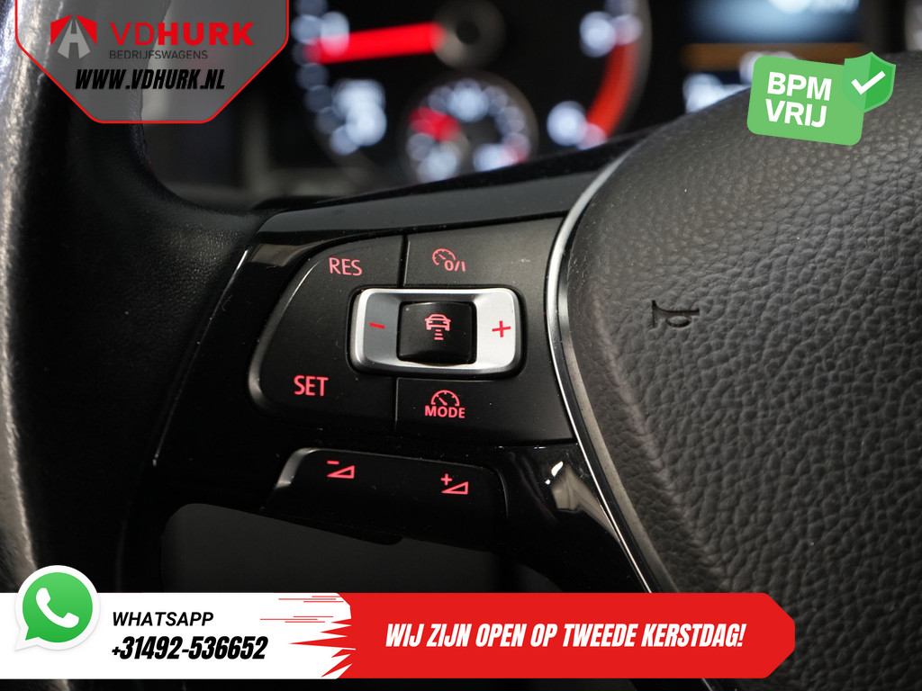 Volkswagen Caddy 2.0 TDI 100 pk C-Edition DSG Aut. BPM VRIJ! Bi-Xenon/ Adapt. Cruise/ Leder/ Climate/ Carplay/ Stoelverw./ Roofrails/ Sidesteps/ Trekhaak 19