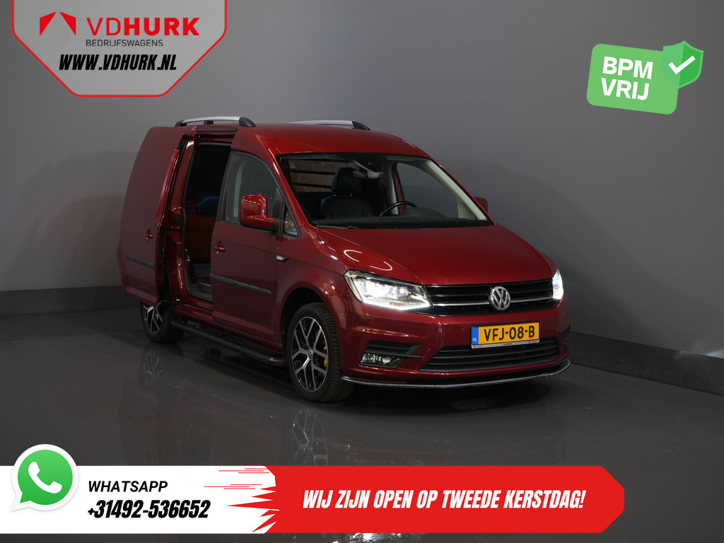 Volkswagen Caddy 2.0 TDI 100 pk C-Edition DSG Aut. BPM VRIJ! Bi-Xenon/ Adapt. Cruise/ Leder/ Climate/ Carplay/ Stoelverw./ Roofrails/ Sidesteps/ Trekhaak 9