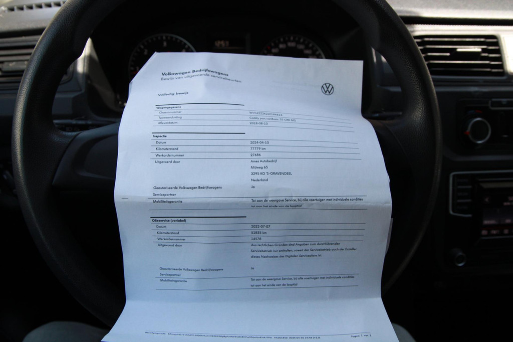 Volkswagen Caddy 2.0 TDI L1H1 *MARGE* Trendline / Airco / Cruise / Klep / Bluetooth 10