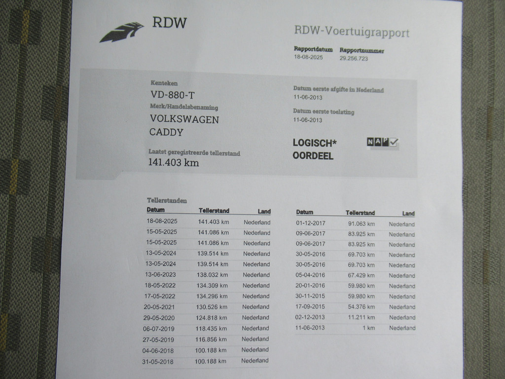 Volkswagen Caddy 2.0i 80KW Ecofuel CNG + Benzine ( Aardgas Natural Gaz ) 11