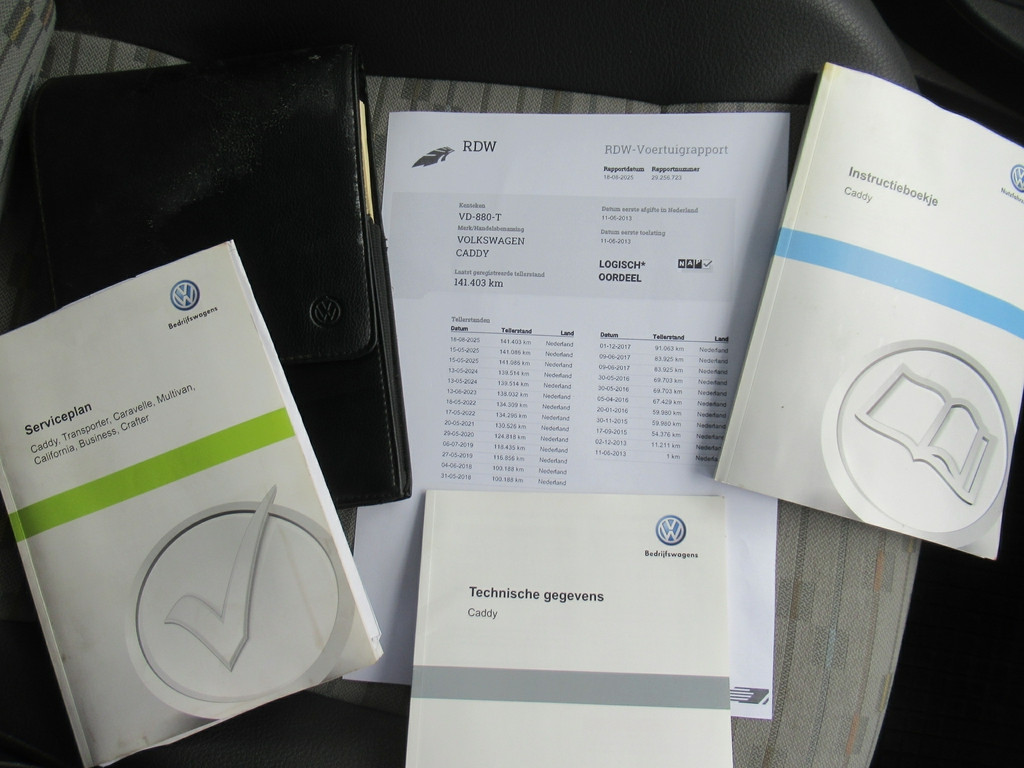 Volkswagen Caddy 2.0i 80KW Ecofuel CNG + Benzine ( Aardgas Natural Gaz ) 12