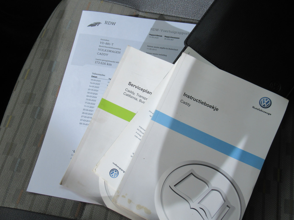 Volkswagen Caddy 2.0i 80KW Ecofuel CNG + Benzine ( Aardgas Natural Gaz ) 12