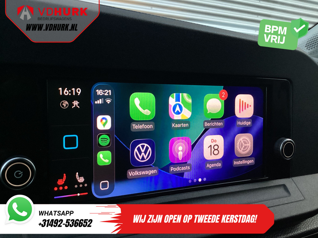 Volkswagen Caddy Cargo 2.0 TDI 125 pk DSG Aut. Virtual Cockpit/ Carplay/ Standkachel/ Stoelverw./ Cruise/ Camera/ PDC 12