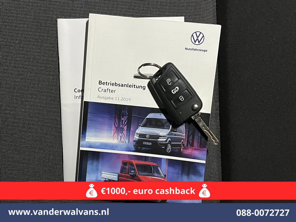 Volkswagen Crafter 2.0 TDI 140pk Automaat L4H3 L3H2 Euro6 Airco | Navigatie | Apple carplay | Camera Cruisecontrol, android auto, parkeersensoren, bijrijdersbank, 270 gr. achterdeuren 19