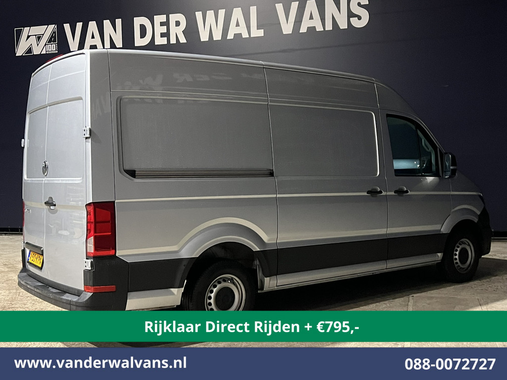 Volkswagen Crafter 2.0 TDI 140pk L3H3 L2H2 Euro6 *Rijklaar Direct Rijden* Airco | Navigatie | Apple Carplay | Android Auto | Cruisecontrol Bijrijdersbank, 3000kg trekvermogen, zilver 10