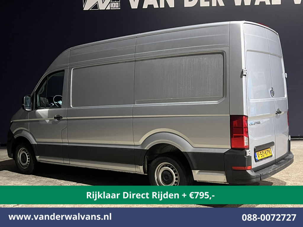 Volkswagen Crafter 2.0 TDI 140pk L3H3 L2H2 Euro6 *Rijklaar Direct Rijden* Airco | Navigatie | Apple Carplay | Android Auto | Cruisecontrol Bijrijdersbank, 3000kg trekvermogen, zilver 11