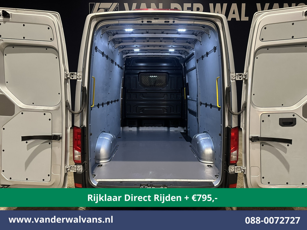 Volkswagen Crafter 2.0 TDI 140pk L3H3 L2H2 Euro6 *Rijklaar Direct Rijden* Airco | Navigatie | Apple Carplay | Android Auto | Cruisecontrol Bijrijdersbank, 3000kg trekvermogen, zilver 12