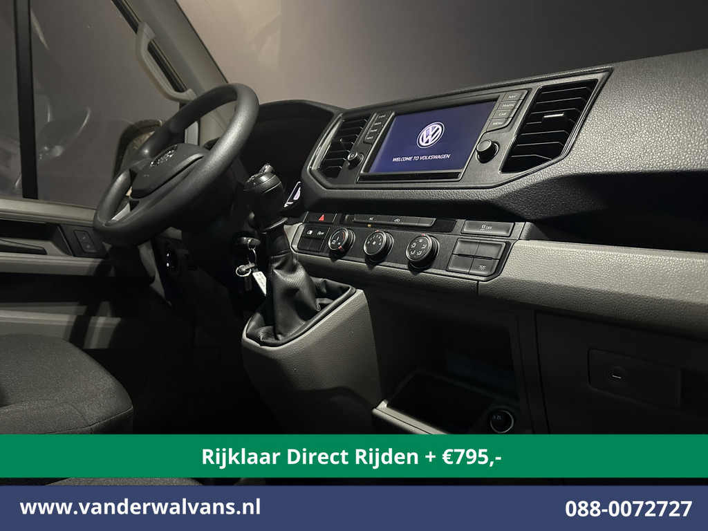 Volkswagen Crafter 2.0 TDI 140pk L3H3 L2H2 Euro6 *Rijklaar Direct Rijden* Airco | Navigatie | Apple Carplay | Android Auto | Cruisecontrol Bijrijdersbank, 3000kg trekvermogen, zilver 14