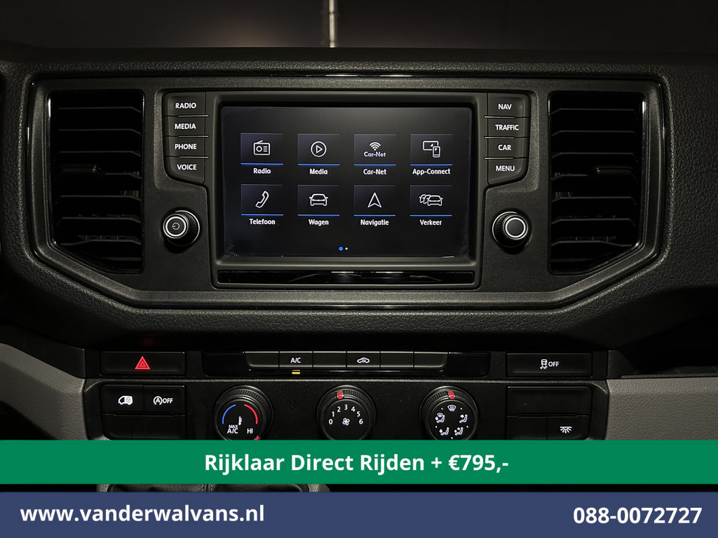 Volkswagen Crafter 2.0 TDI 140pk L3H3 L2H2 Euro6 *Rijklaar Direct Rijden* Airco | Navigatie | Apple Carplay | Android Auto | Cruisecontrol Bijrijdersbank, 3000kg trekvermogen, zilver 7