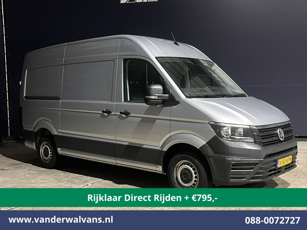 Volkswagen Crafter 2.0 TDI 140pk L3H3 L2H2 Euro6 *Rijklaar Direct Rijden* Airco | Navigatie | Apple Carplay | Android Auto | Cruisecontrol Bijrijdersbank, 3000kg trekvermogen, zilver 8
