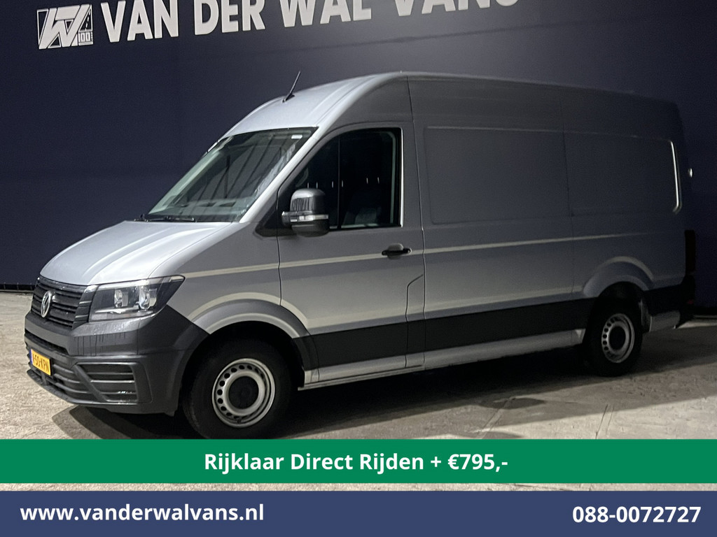 Volkswagen Crafter 2.0 TDI 140pk L3H3 L2H2 Euro6 *Rijklaar Direct Rijden* Airco | Navigatie | Apple Carplay | Android Auto | Cruisecontrol Bijrijdersbank, 3000kg trekvermogen, zilver 9