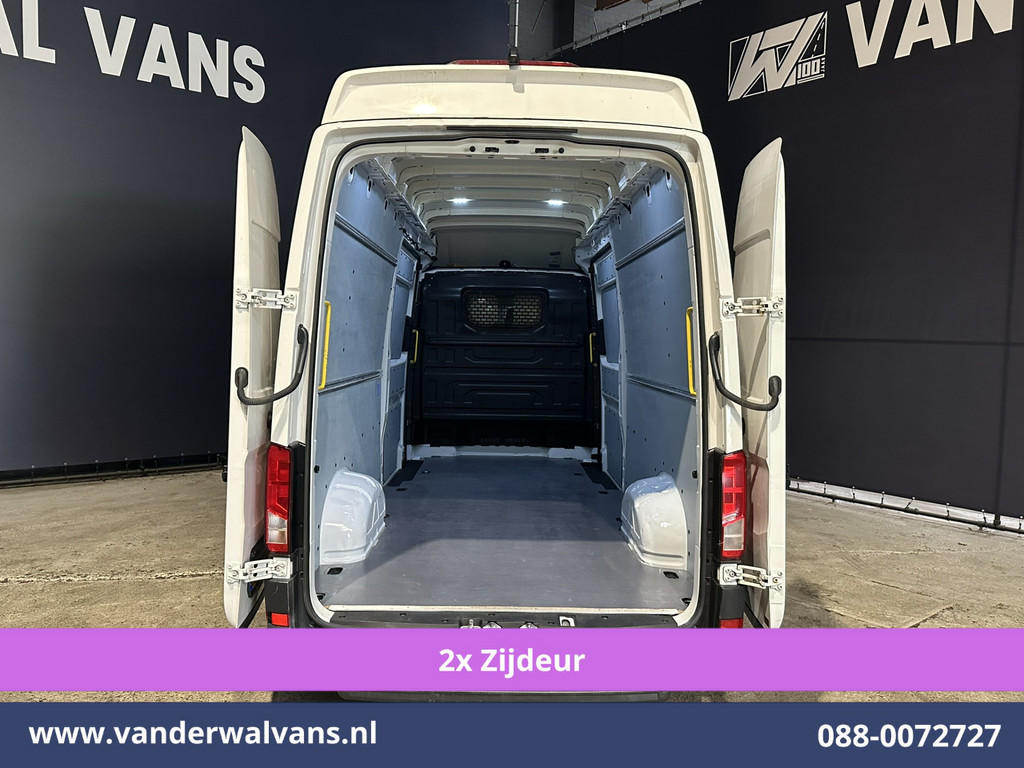 Volkswagen Crafter 2.0 TDI 140pk L4H4 L3H3 Euro6 # Airco | 2x Zijdeur | Camera | Apple Carplay android auto, bijrijdersbank, 270 gr. achterdeuren, 3000kg trekvermogen 15