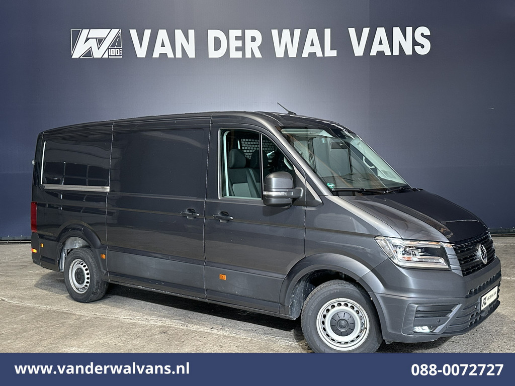 Volkswagen Crafter 2.0 TDI 141pk L3H2 L2H1 Euro6 Airco | Camera | Navigatie | LED | 3000kg Trekhaak | Cruisecontrol Android Auto, Leder, Verwarmde voorruit, Parkeersensoren, Bijrijdersbank