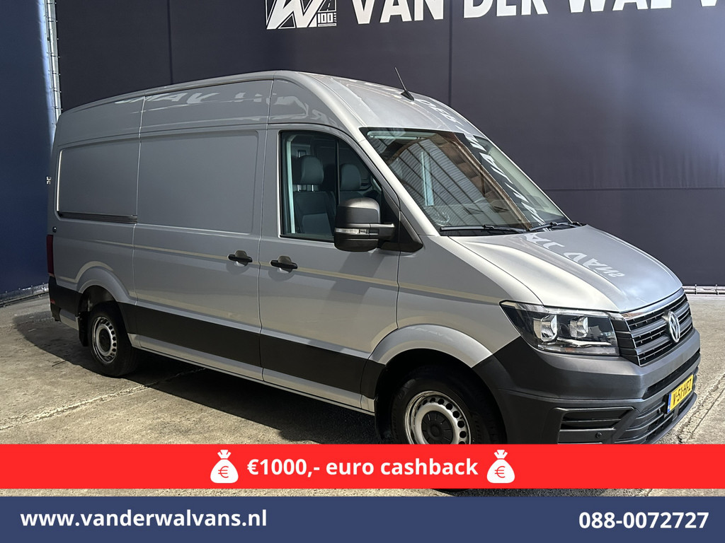 Volkswagen Crafter 2.0 TDI 141pk L3H3 L2H2 Euro6 Airco | Camera | Apple Carplay | Cruisecontrol Android Auto, Parkeersensoren, Bijrijdersbank, 3000kg Trekvermogen, zilver 10