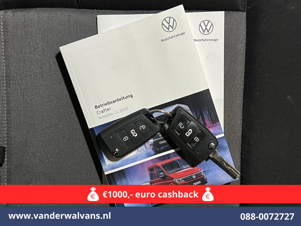 Volkswagen Crafter 2.0 TDI 141pk L3H3 L2H2 Euro6 Airco | Camera | Apple Carplay | Cruisecontrol Android Auto, Parkeersensoren, Bijrijdersbank, 3000kg Trekvermogen, zilver 20
