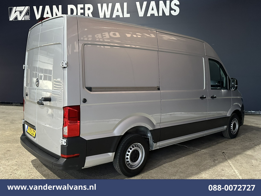 Volkswagen Crafter 2.0 TDI 141pk L3H3 L2H2 Euro6 Airco | Camera | Navigatie | Android Auto | Stoelverwarming Parkeersensoren, Bijrijdersbank, 3000kg trekvermogen, zilver 10
