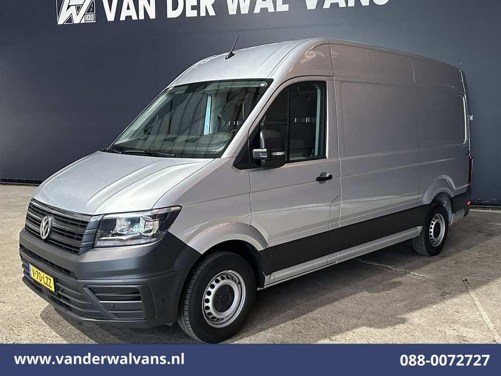 Volkswagen Crafter 2.0 TDI 141pk L3H3 L2H2 Euro6 Airco | Camera | Navigatie | Android Auto | Stoelverwarming Parkeersensoren, Bijrijdersbank, 3000kg trekvermogen, zilver 8